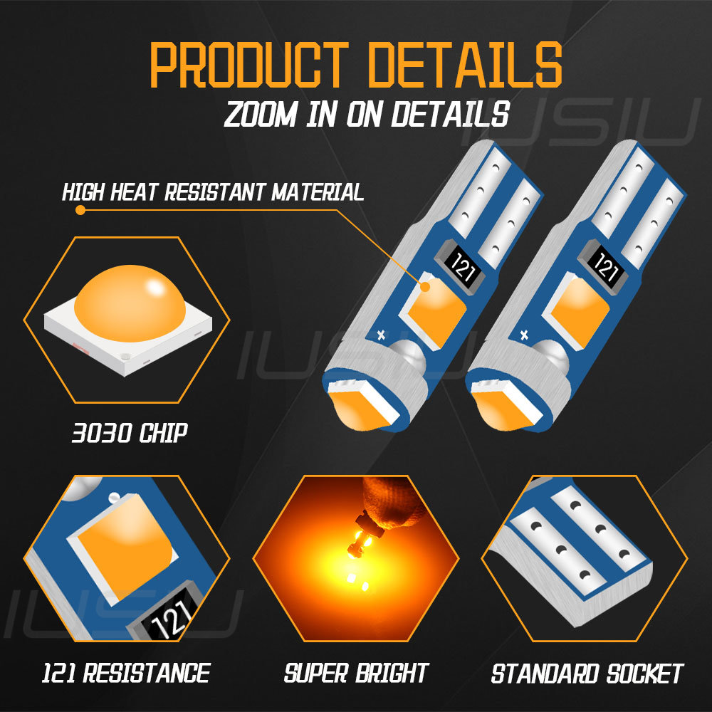 IUSIU 10PCS 73 74 Led T5 Bulb  - Grow Light T5 ulasan dan harga